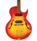 The Loar LH-302T-CCB Full-Hollow Thinbody Single Cutaway Archtop Guitar with Dual P-90 Pickups in Cherryburst Finish