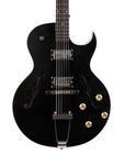The Loar LH304T-CBK Full-Hollow Thinbody Single Cutaway Archtop Guitar with Dual Humbucking Pickups in Black Finish