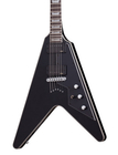 Schecter V-1-PLATINUM-SBK V-1 Platinum Satin Black String-Thru Electric Guitar