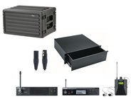 Shure P3TRA215CL-QRT-K Wireless 4 Channel IEM Bundle with Case, Drawer, XLR Cables and Antenna Distribution