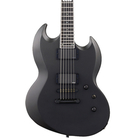 ESP EIIVIPERBCHMS E-II Viper Baritone Electric Guitar, Charcoal Metallic Satin