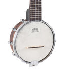 Recording King RK-U25-BR Brown Satin Banjolele with Nickel Hardware