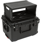 SKB 3i-2217M124U FlyRack iSeries Waterproof Case with Removeable 4RU Injection Molded Shock Rack