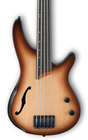 Ibanez SRH505F-NNF SR Bass Workshop 5 String Fretless Electric Bass - Natural Brown Burst Flat