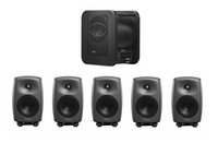 Genelec 8030.LSE-POWER-PAK+ 5.1 System - (5) 8030CPs and (1) 7360 Subwoofer Producer Finish