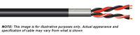 Rapco MIC4-1000 Black 4-Conductor Quad Microphone Cable, 1000 ft