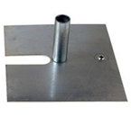 Rose Brand Pipe and Drape Base Plate 14" x 16" x 3/16" Standard, 12 lbs with 4" Pin