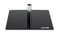 Rose Brand BASEPLATE-35LBS-BLK Black 18x18x3/8 Baseplate with Pins