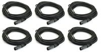 Whirlwind MK425-PK6-K Microphone Cable Bundle with (6) MK425 XLR Microphone Cables