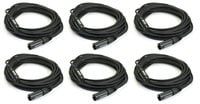 Whirlwind MK425-PK6-K Microphone Cable Bundle with 6 MK425 XLR Microphone Cables