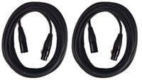 XLR Microphone Cable Bundle with (2) 30 ft Heavy Duty XLR to XLR Microphone Cables