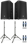 Electro-Voice Dual EKX-12 Bundle 2 Bundle with 2 EKX-12 Speakers, Stands and Cables