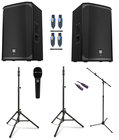 Electro-Voice Dual EKX-12 Bundle 3 Bundle with 2 EKX-12 Speakers, Microphones, Stands and Cables