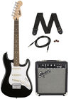 Squier STRATPACK-SSS Strat® Pack SS Guitar Pack with Short Scale Stratocaster and Frontman 10G Amplifier