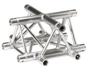 Global Truss TR4100-U/D 1.64 ft. 4-Way Triangular Horizontal Cross Junction Apex Down