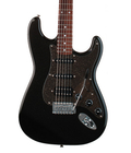 Squier STRAT-AFF-HSS-MBK Montego Affinity Series Straocaster Black Metallic Stratocaster HSS Electric Guitar