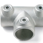 Rose Brand Pipe & Tube Clamp 3 Point Tee Connector for 1 1/2" Pipe