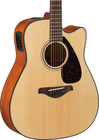 Yamaha FGX800C Acoustic-Electric Guitar, Natural Folk with Solid-Top