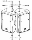 Electro-Voice CB5-W Array Rigging Kit for 2 ZX3 or ZX5 Loudspeakers, White