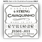D`Addario J6401 J6401 Plain Steel Dulcimer Single String, .012