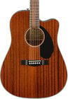 Fender CD-60SCE All-Mahogany Dreadnought Cutaway Acoustic-Electric Guitar with Rosewood Fingerboard