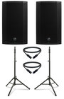 Mackie THUMP-12BST-DUAL-2-K Mackie Active 12" Speaker Bundle with Stands and Cables