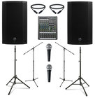 Mackie THUMP-12BST-DUAL-4-K Mackie Active 12" Speaker Bundle with Microphone, Stands, and Cables