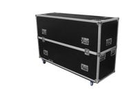 Odyssey FZ2FSM65W Dual 60"-65" Flat Screen Monitor Case with Wheels