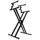 On-Stage KS7292 Double-X ERGO-LOK Keyboard Stand with 2nd Tier