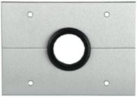RCI Custom AL314PW 3 Gang Wall Plate with 1.5" Split Grommet, White Finish