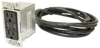Altinex CNK-IP-200 Dual AC power and Dual USB Single Gang Module