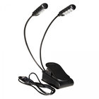 On-Stage LED2224  Rechargeable Clip-On Dual LED Light, USB