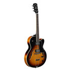Alvarez AAT35TSB Single Cutaway Hollow Body Electric Guitar in Tobacco Sunburst
