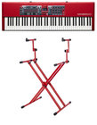 Nord Electro 6 HP Keyboard Bundle 73-Key Stage Piano with Hammer Action Keybed & Two Tier X-style Stand