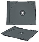 American Recordable Media CD-TRAY/BLACK CD Jewel Tray Only, Black, Unassembled