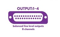 Line Level 25-Pin Break Out Cable