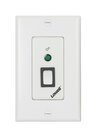 Lowell RPSW-P-RJ 1-Gang Maintained Closure with Rocker Activation Switch and RJ45 Connector in White