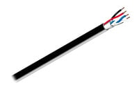 West Penn D25350BK1000 1000' 4-Conductor Shielded/Unshielded Plenum Media Control Cable