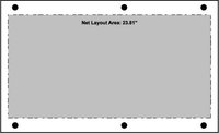 Ace Backstage PNL-120 Aluminum Stage Pocket Panel, Blank, 4.5"x7.37", Black