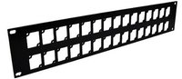 Ace Backstage RPL230 2 Unit Rack Mount Panel with 30 Connectrix Mounts, Black