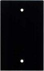 Ace Backstage WP-100 Aluminum Wall Panel, Blank, 1 Gang, Black