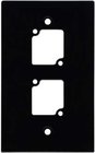 Ace Backstage WP-102 Aluminum Wall Panel with 2 Connectrix Mounts, 1 Gang, Black
