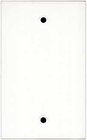 Ace Backstage WP-110 Aluminum Wall Panel, Blank, 1 Gang, White