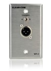 Clear-Com WP2-CLEAR-COM 2-Channel Wall Plate with XLR Connector for Clear-Com Beltpacks