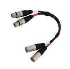 Datavideo CB-41  Dual Connector M-F 3-Pin XLR Audio Cable, 14" 