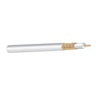 West Penn 25815IV1000 1000' RG59 20AWG Bare Copper Braid Plenum Coaxial Cable, Ivory