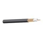West Penn 815BK0500 500' RG59 20AWG Bare Copper Braid Coaxial Cable, Black