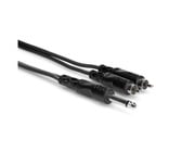 Hosa CYR-101 3.3' 1/4" TS to Dual RCA Audio Y-Cable