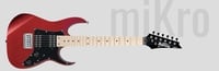 Ibanez GRGM21M Mikro Series Short Scale Solidbody Electric Guitar with Basswood Body and Maple Fingerboard