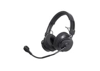 Audio-Technica BPHS2-UT Dual-Ear Broadcast Headset, Boom Mic, Unterminated Cable